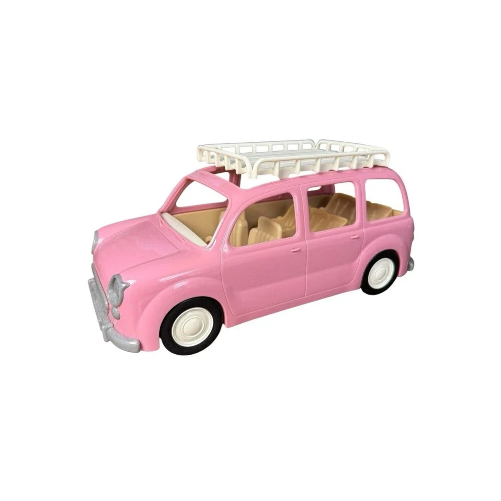 Epoch Sylvanian Families Calico Critters Pink Family Picnic Van Car